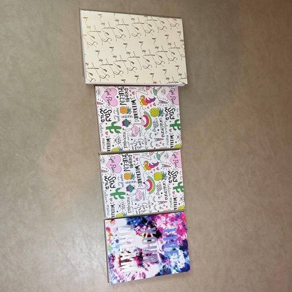 CrownJewlz Other - CrownJewlz Colorful Notebooks Set of 4 with Fun Designs